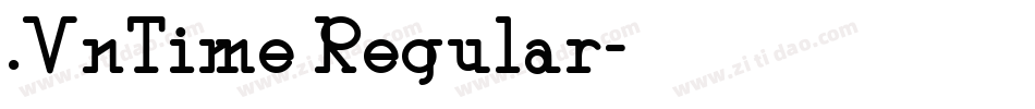 .VnTime Regular字体转换